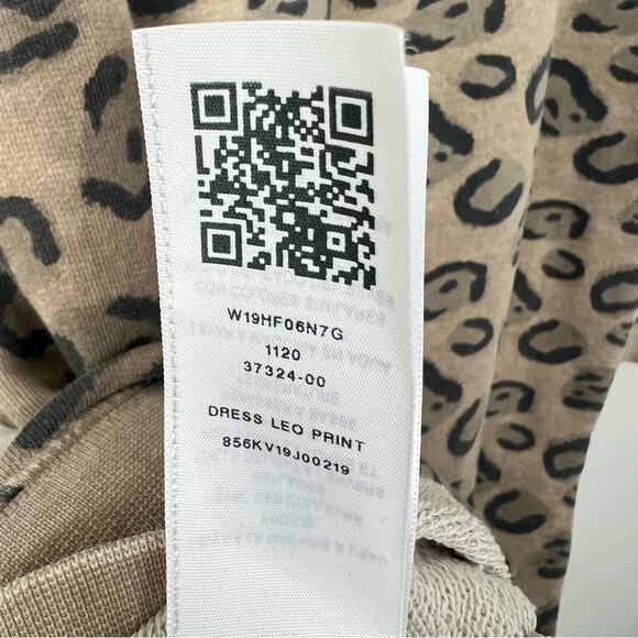 True Religion Long Sleeve Dress in Leopard sz M Cozy Cotton Blend Pullover Tunic - Picture 6 of 8